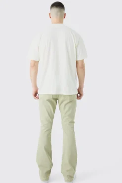 Tall Slim Rigid Flare Gusset Detail Jeans | BoohooMAN UK