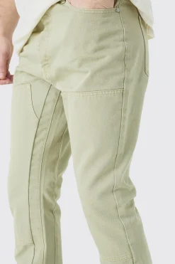 Tall Slim Rigid Flare Gusset Detail Jeans | BoohooMAN UK