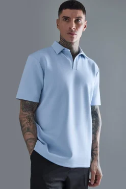 Tall Slim Scuba Polo | BoohooMAN UK