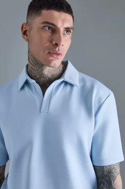 Tall Slim Scuba Polo | BoohooMAN UK