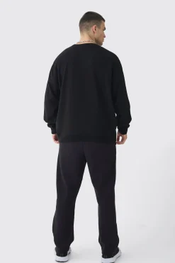 Tall Star Graphic Crew Neck Jumper | BoohooMAN UK