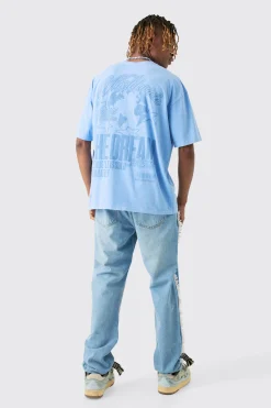 Tall Straight Fit Frayed Jean | BoohooMAN UK