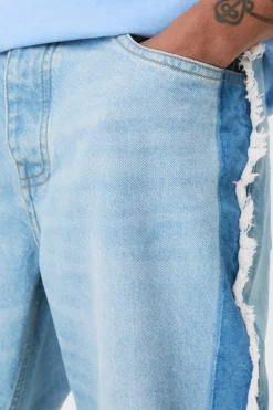 Tall Straight Fit Frayed Jean | BoohooMAN UK