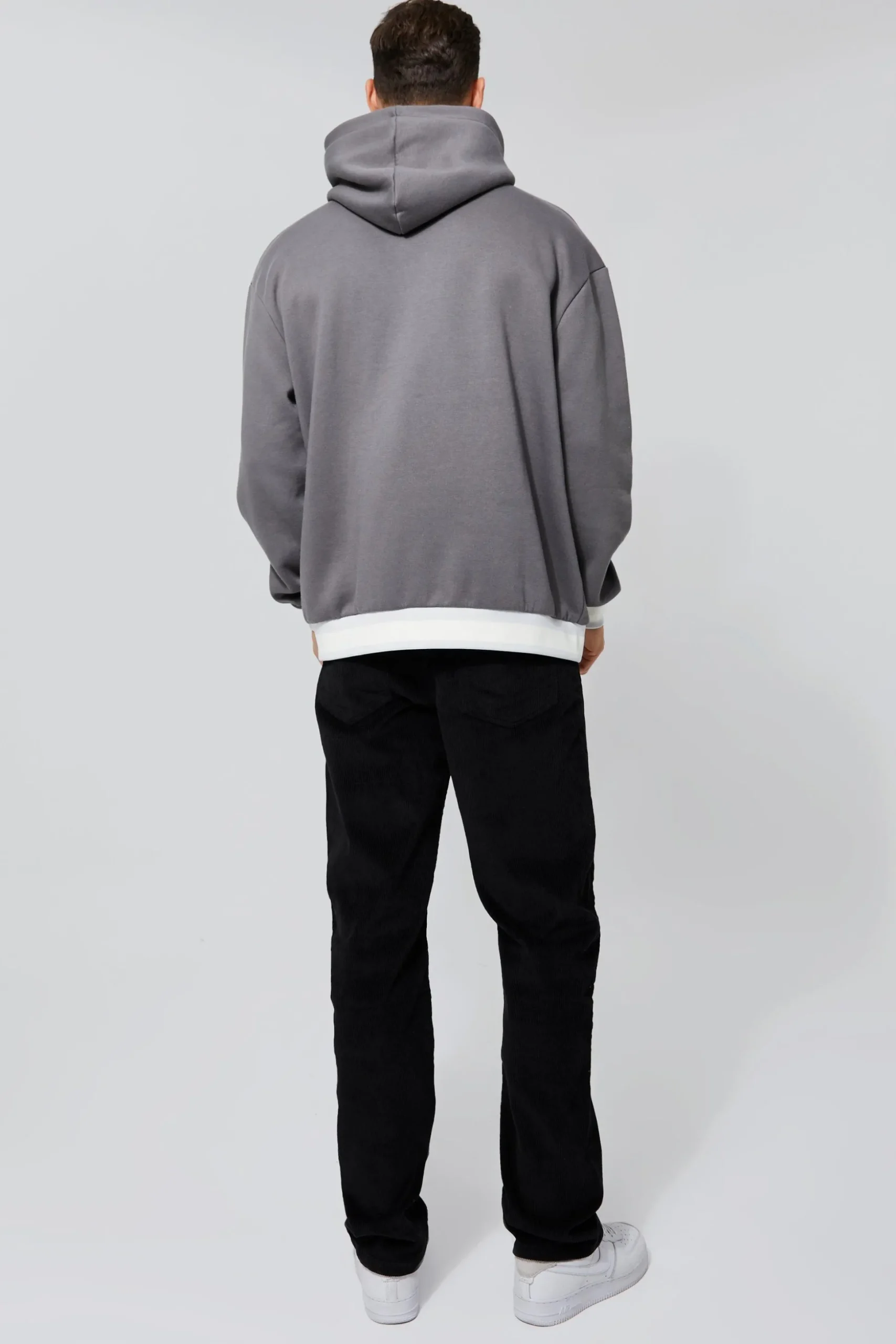 Tall Straight Leg Cord Trouser | BoohooMAN UK