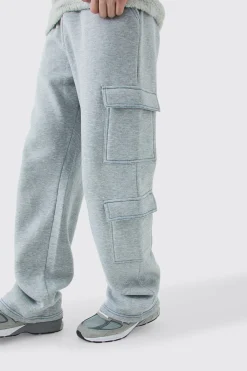Tall Straight Leg Top Stitch Cargo Jogger | BoohooMAN UK