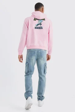 Tall Straight Rigid Cargo Jeans | BoohooMAN UK