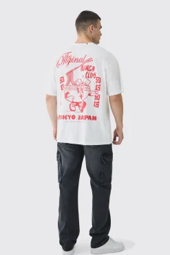 Tall Straight Rigid Cargo Jeans | BoohooMAN UK