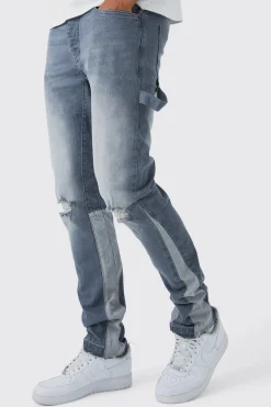 Tall Straight Rigid Carpenter Jeans | BoohooMAN UK