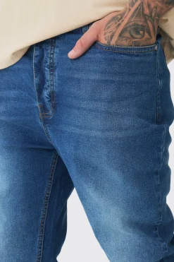 Tall Stretch Denim Flared Jeans | BoohooMAN UK