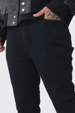 Tall Stretch Denim Flared Jeans | BoohooMAN UK