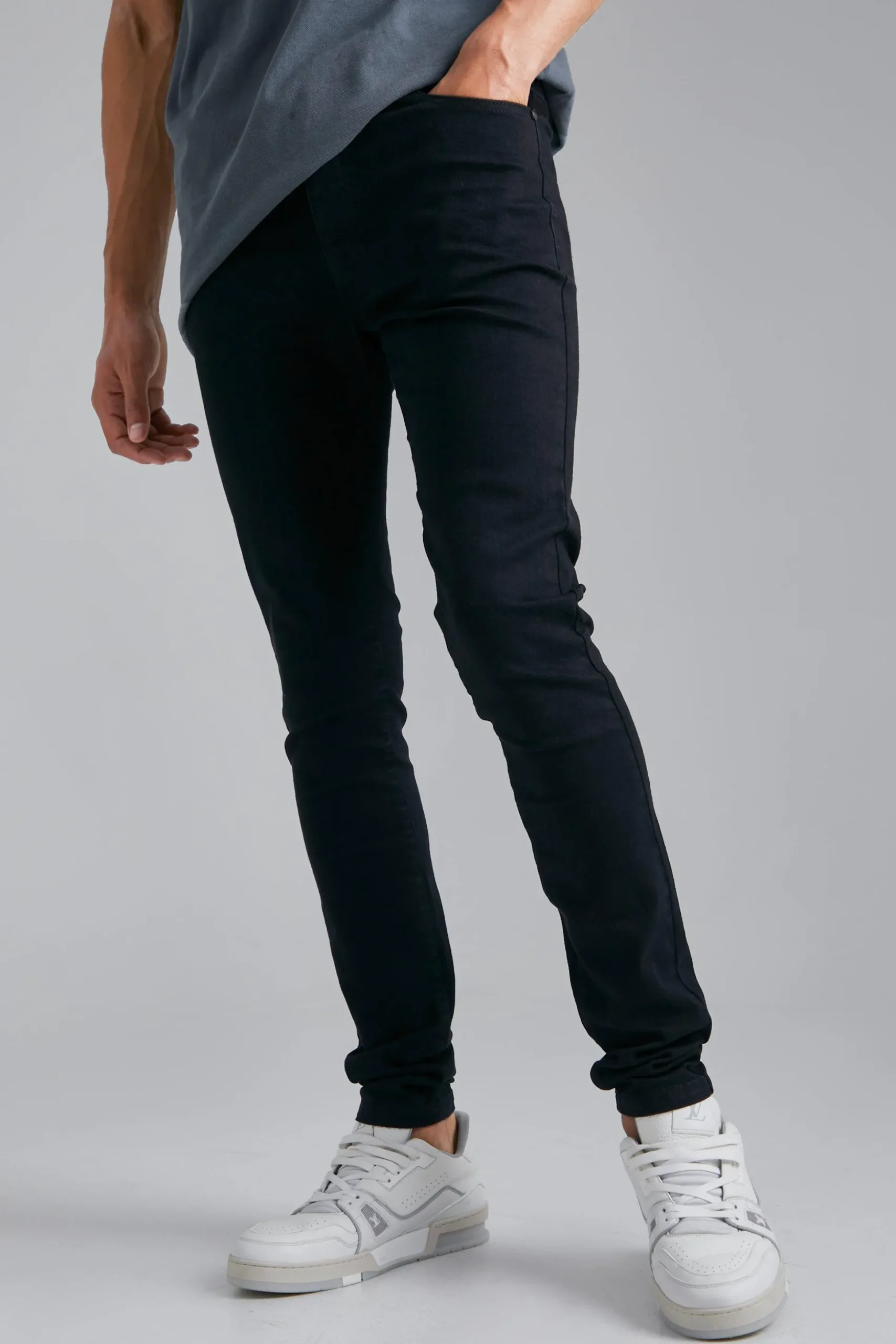 Tall Stretch Skinny Fit Jeans | BoohooMAN UK