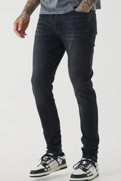 Tall Stretch Skinny Fit Jeans | BoohooMAN UK