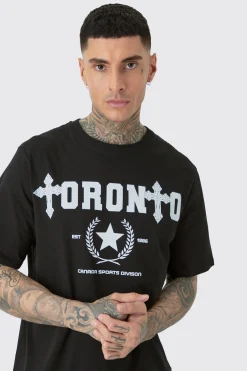 Tall Toronto Print T-shirt | BoohooMAN UK