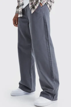 Tall Wide Fit Chino Trouser | BoohooMAN UK