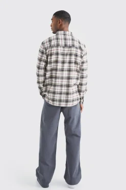 Tall Wide Fit Chino Trouser | BoohooMAN UK