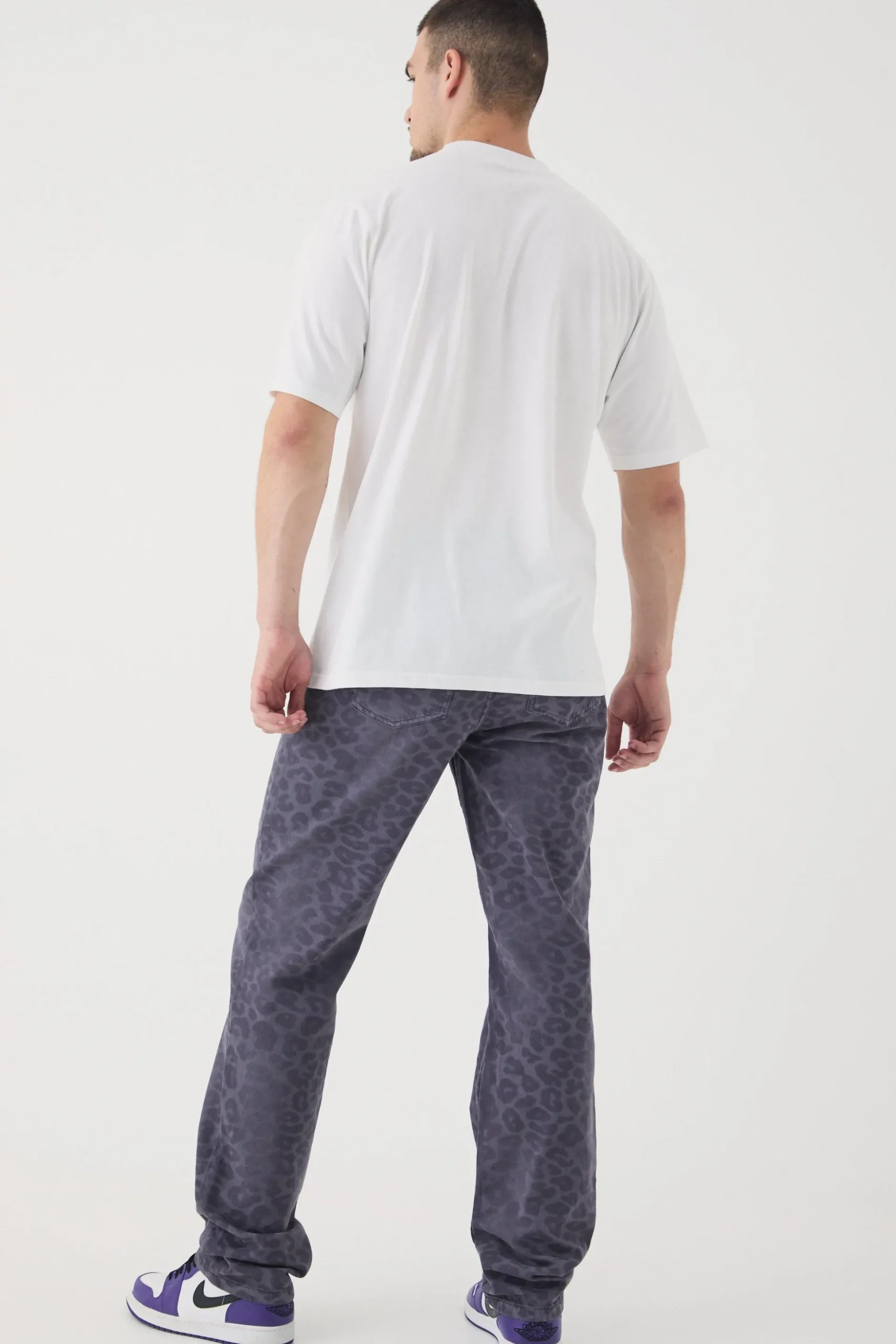 Tall Worldwide Debossed T-shirt In White | BoohooMAN UK