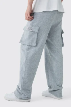 Tall Woven Tab Relaxed Fit Cargo Joggers | BoohooMAN UK