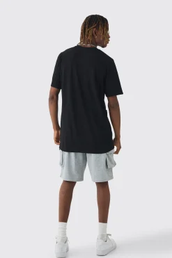 Tall Woven Tab Relaxed Fit Cargo Shorts | BoohooMAN UK