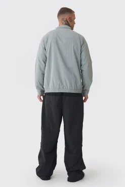 Tall Zip Up Lightweight Funnel Neck Jacket | BoohooMAN UK