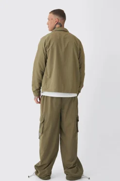 Tall Zip Up Lightweight Field Jacket | BoohooMAN UK