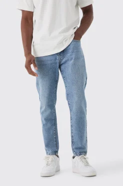 Tapered Fit Rigid Jeans | BoohooMAN UK