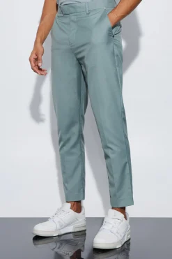 Tapered Fit Tailored Trousers | BoohooMAN UK
