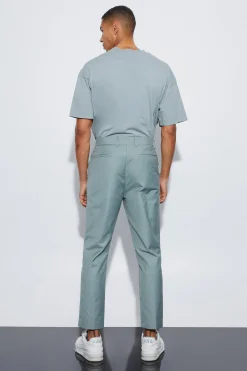 Tapered Fit Tailored Trousers | BoohooMAN UK