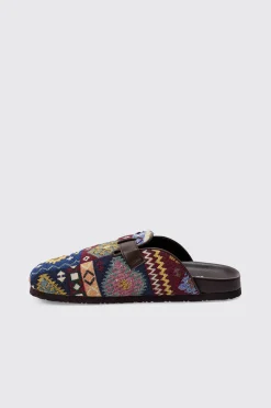 Tapestry Buckle Detail Mule | BoohooMAN UK