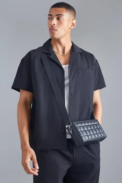 Technical Stretch Boxy Shirt & Trouser | BoohooMAN UK