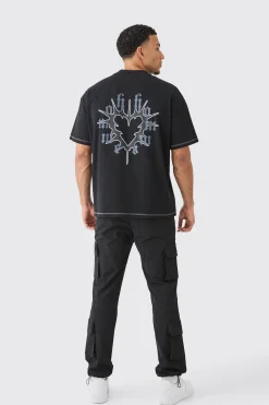 Technical Stretch 3d Cargo Pocket Trousers | BoohooMAN UK