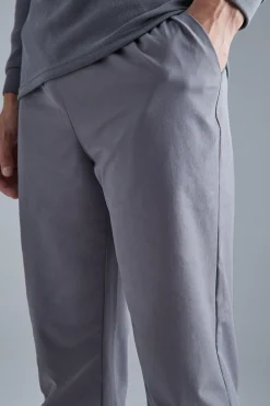 Technical Stretch Slim Trouser | BoohooMAN UK