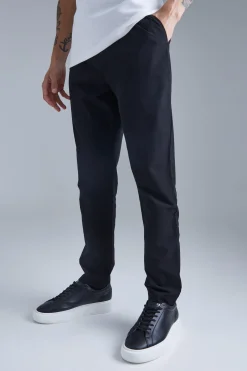 Technical Stretch Slim Trouser | BoohooMAN UK