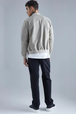 Technical Stretch Smart Bomber | BoohooMAN UK