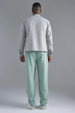 Technical Stretch Straight Trouser | BoohooMAN UK