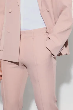 Textured Adjustable Waist Skinny Suit Trousers | BoohooMAN UK