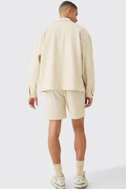 Textured Satin Regular Fit Zip Up Harrington Jacket | BoohooMAN UK