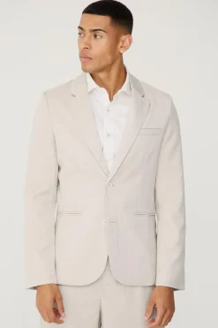 Textured Skinny Single Breasted Suit Jacket | BoohooMAN UK