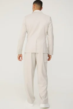 Textured Skinny Single Breasted Suit Jacket | BoohooMAN UK