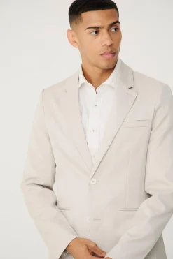 Textured Skinny Single Breasted Suit Jacket | BoohooMAN UK