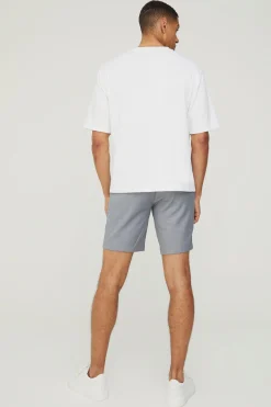 Textured Slim Fit Suit Shorts | BoohooMAN UK