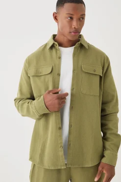 Textured Straight Fit Set | BoohooMAN UK
