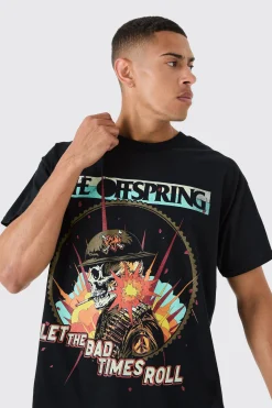 The Offspring Band License T-shirt | BoohooMAN UK