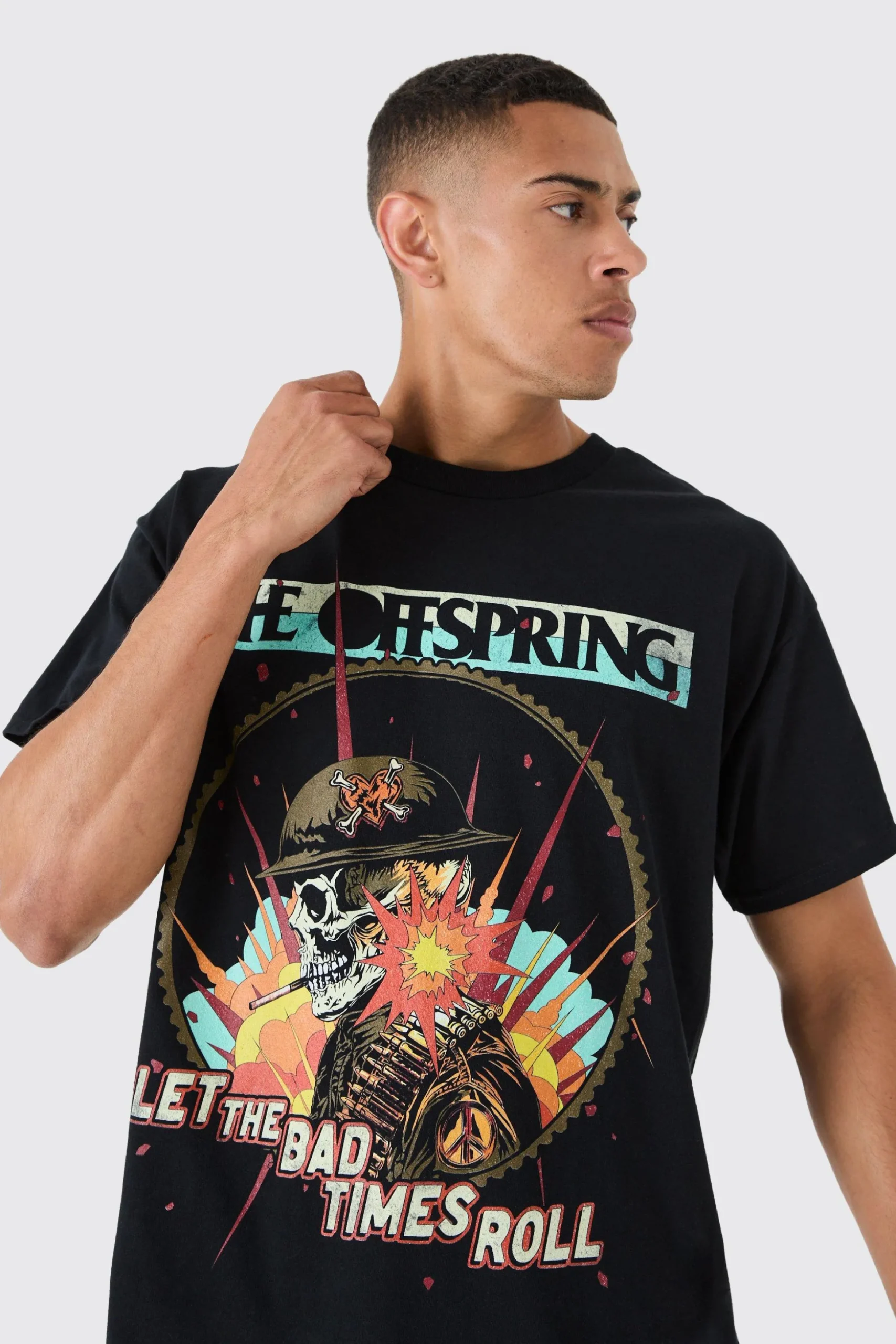 The Offspring Band License T-shirt | BoohooMAN UK