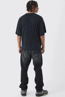 Tonal Embroidered Set | BoohooMAN UK