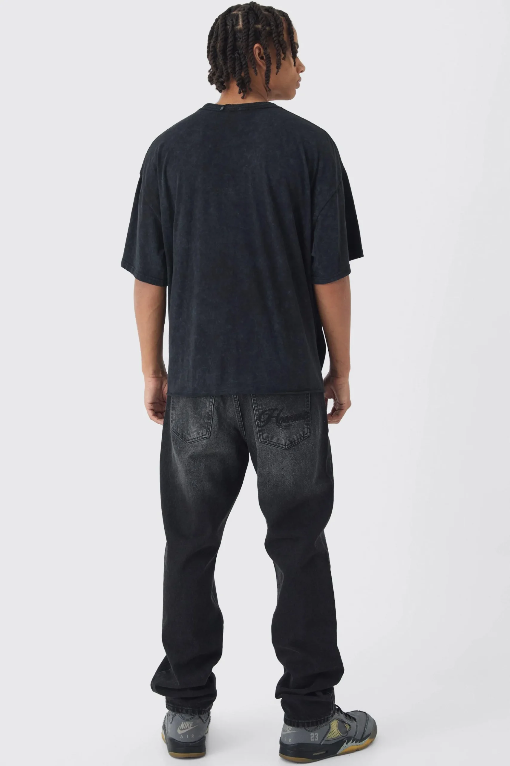 Tonal Embroidered Set | BoohooMAN UK