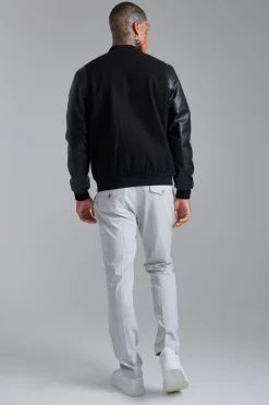 Tonal Limited Edition Melton Bomber | BoohooMAN UK
