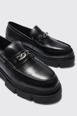 Track Sole Snaffle Loafer | BoohooMAN UK