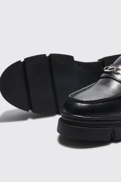 Track Sole Snaffle Loafer | BoohooMAN UK