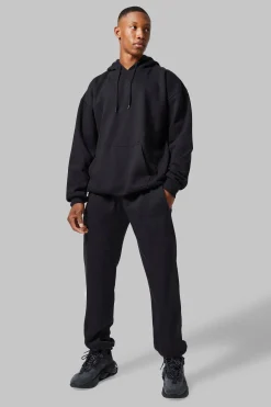 Training Dept Oversized Hooded Tracksuit | BoohooMAN UK