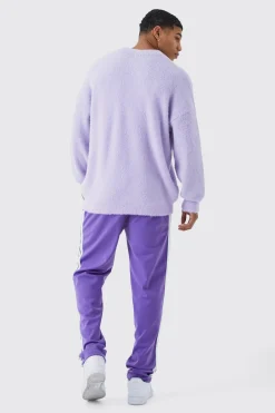 Tricot Tape Detail Jogger | BoohooMAN UK